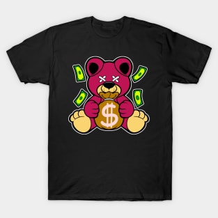 bear holding money T-Shirt